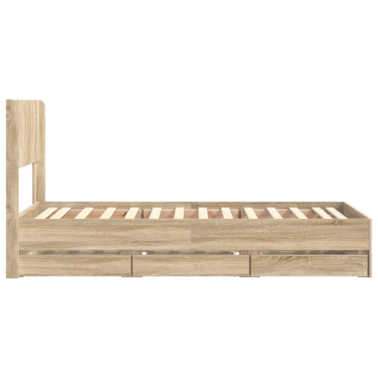 vidaXL Καλάθι με αποθήκη και κεφαλάρι Sonoma Δρυς 100 x 200 cm