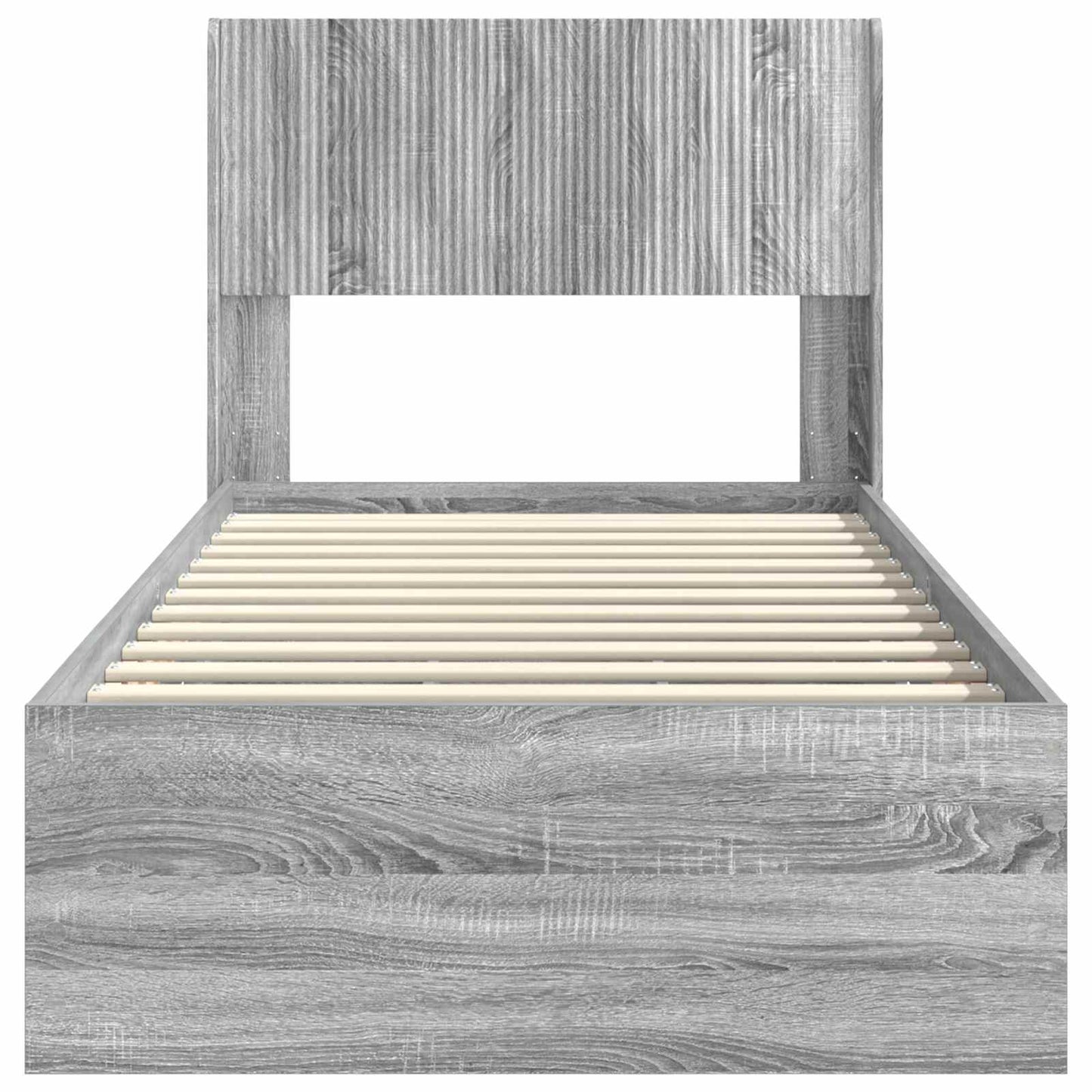 vidaXL Καλάθι με αποθήκη και κεφαλάρι Γκρι Sonoma 100 x 200 cm