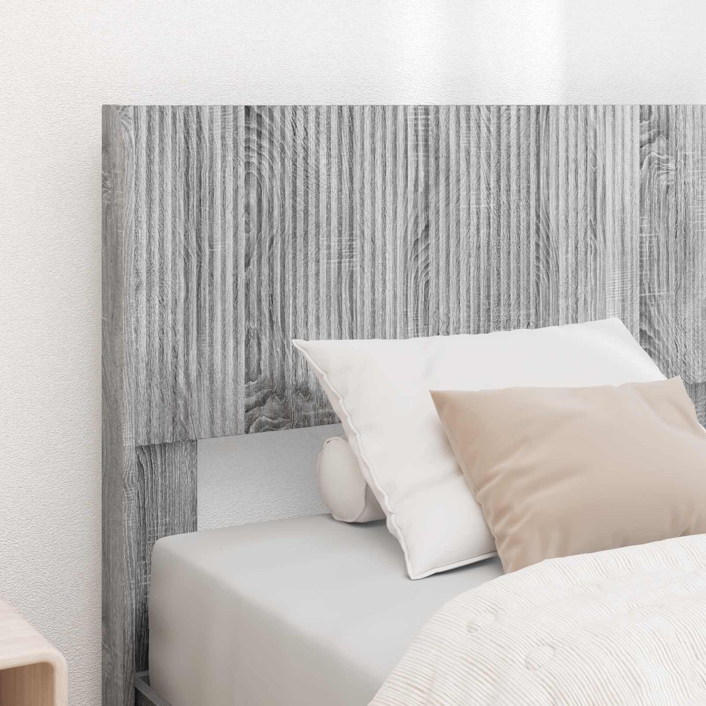 vidaXL Καλάθι με αποθήκη και κεφαλάρι Γκρι Sonoma 90 x 190 cm