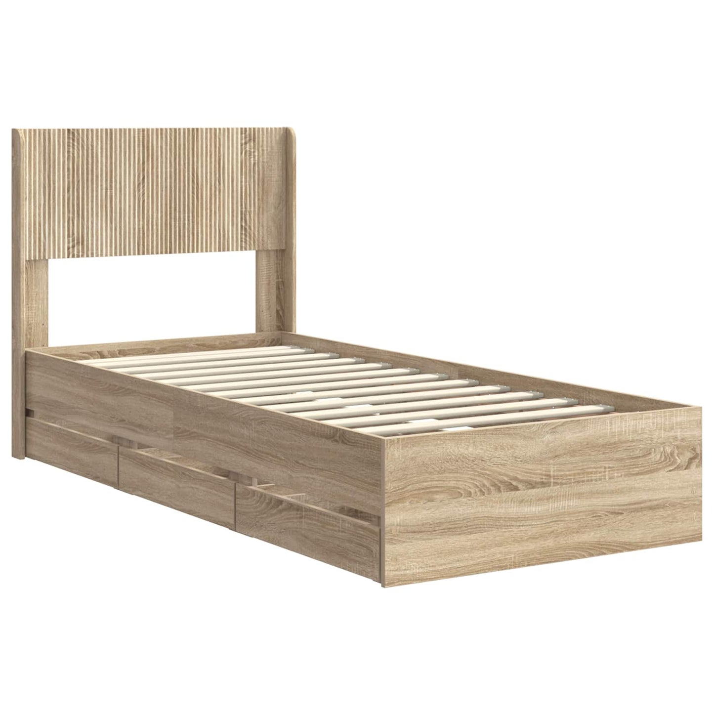 vidaXL Καλάθι με αποθήκη και κεφαλάρι Sonoma Δρυς 75 x 190 cm