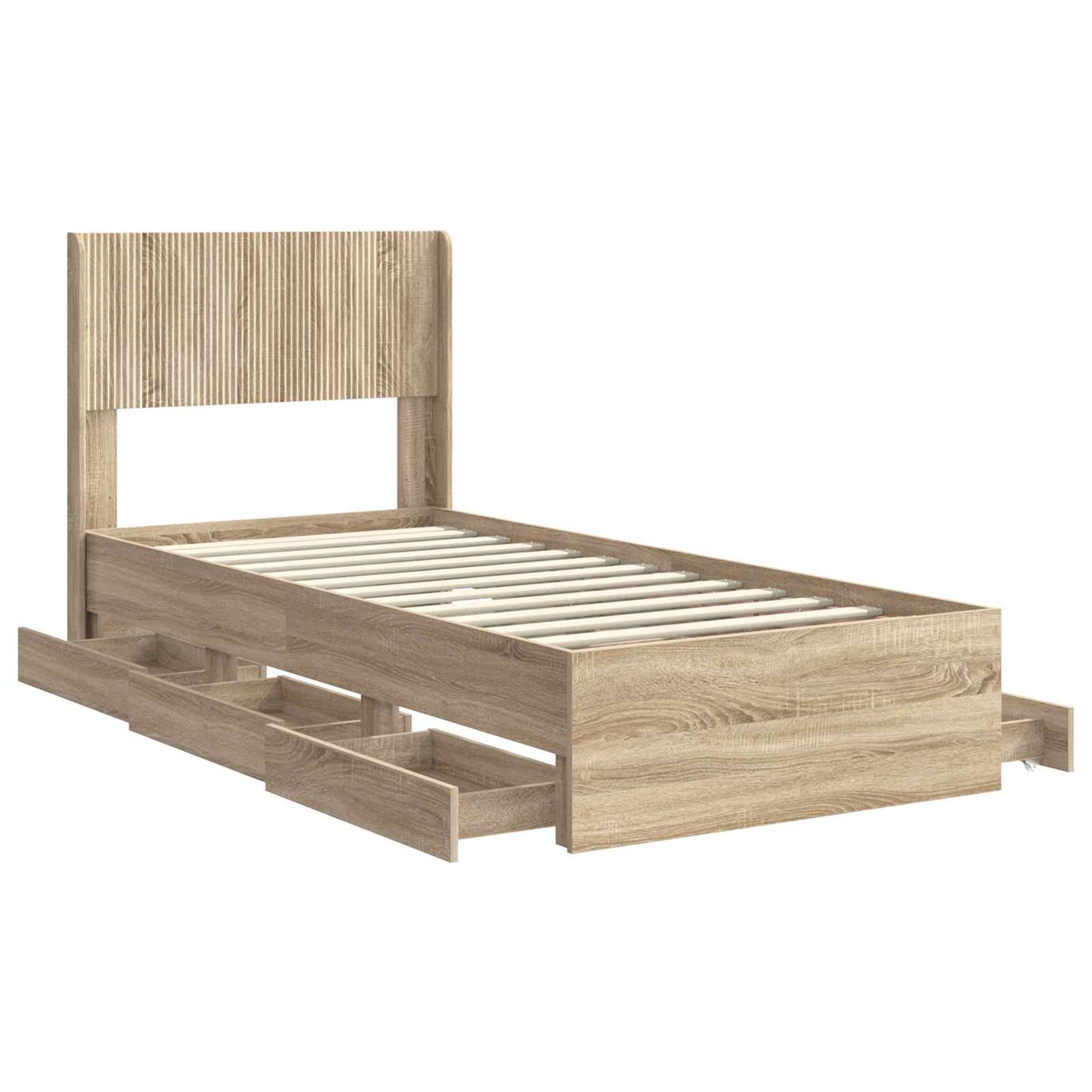 vidaXL Καλάθι με αποθήκη και κεφαλάρι Sonoma Δρυς 75 x 190 cm