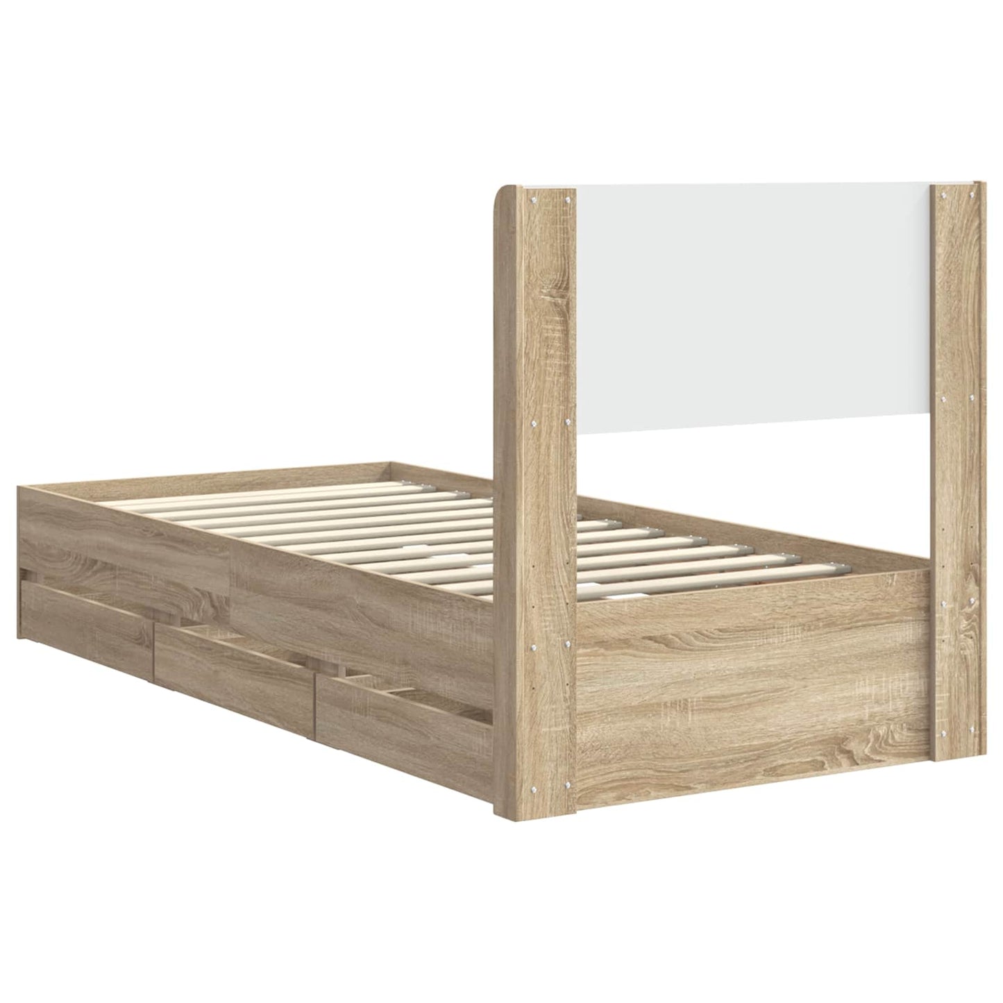 vidaXL Καλάθι με αποθήκη και κεφαλάρι Sonoma Δρυς 75 x 190 cm