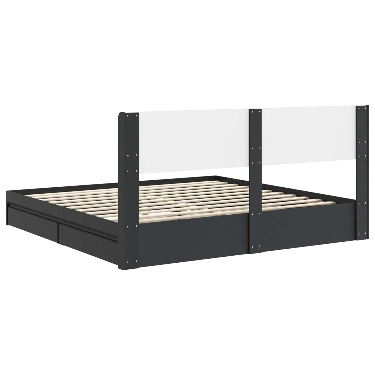 vidaXL Καλάθι με αποθήκη και κεφαλάρι 3 pcs Επεξεργασμένο Ξύλο