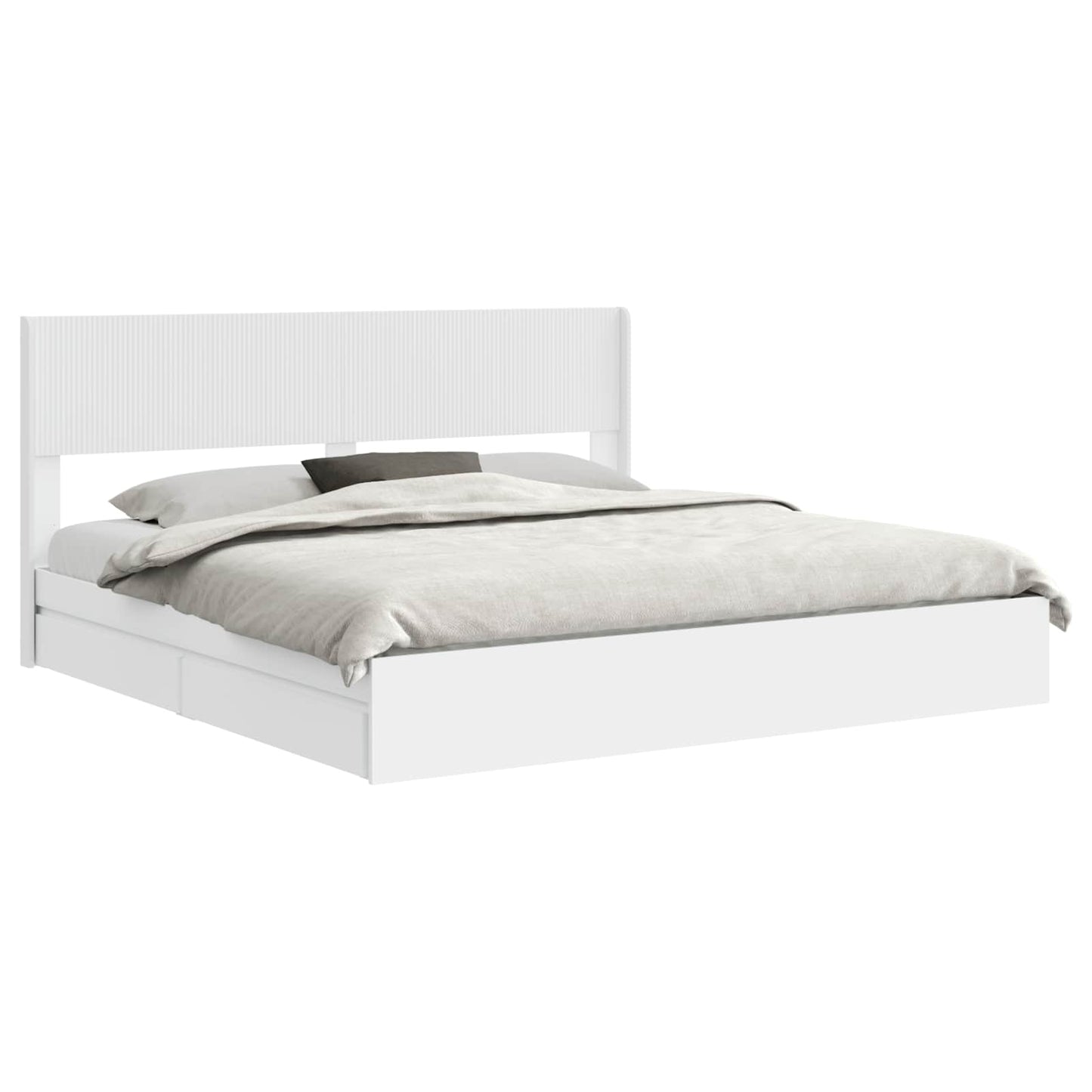 vidaXL Καλάθι με αποθήκη και κεφαλάρι Λευκό 180 x 200 cm