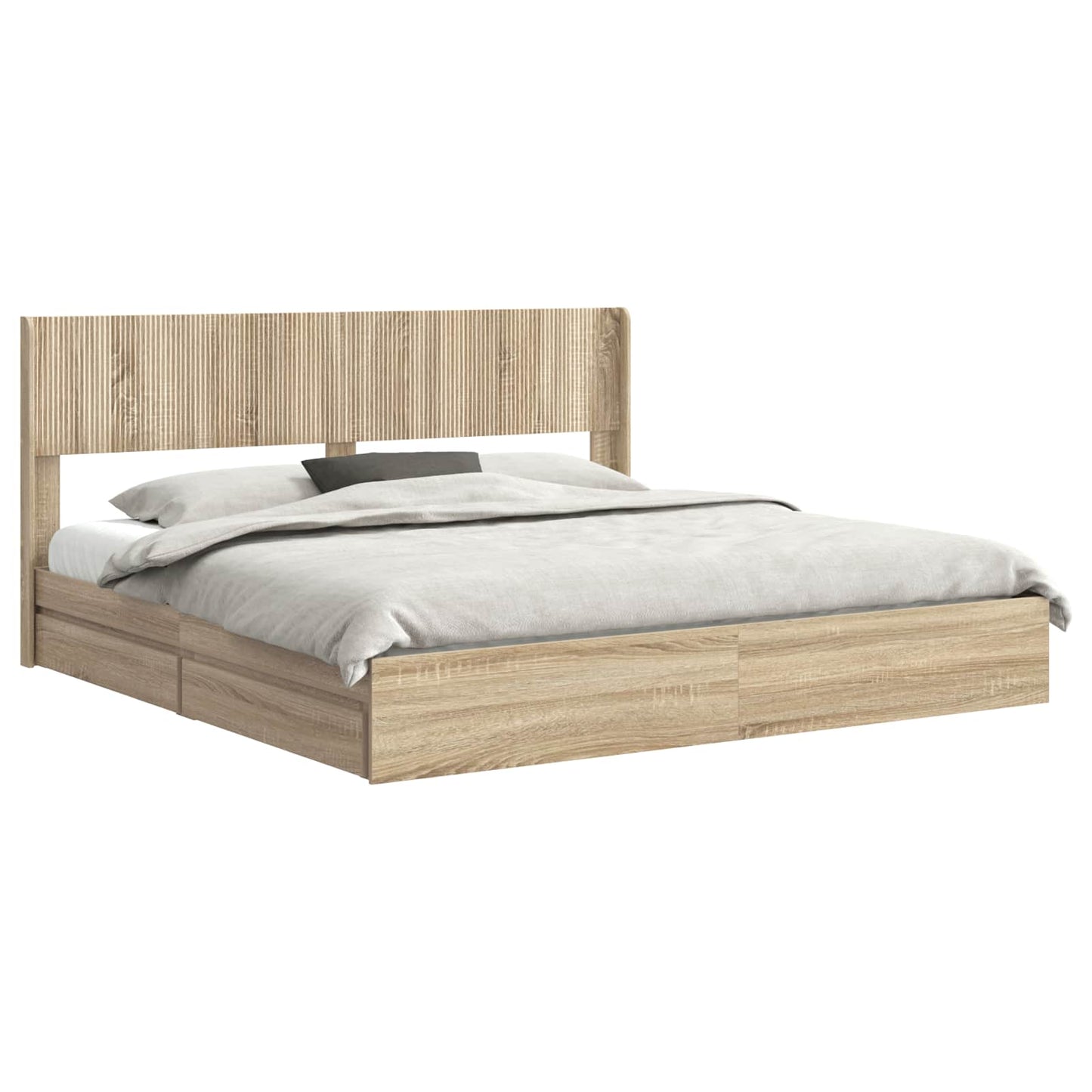 vidaXL Καλάθι με αποθήκη και κεφαλάρι Sonoma Δρυς 180 x 200 cm