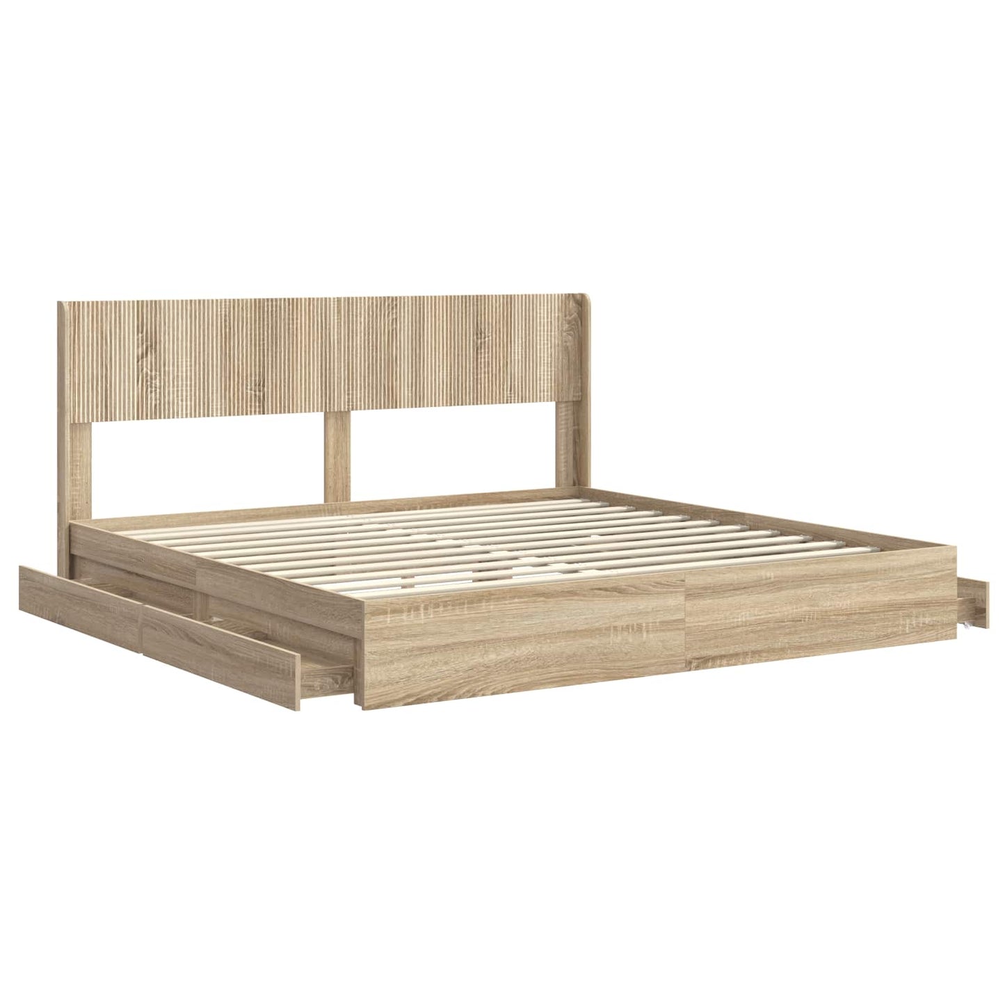 vidaXL Καλάθι με αποθήκη και κεφαλάρι Sonoma Δρυς 180 x 200 cm