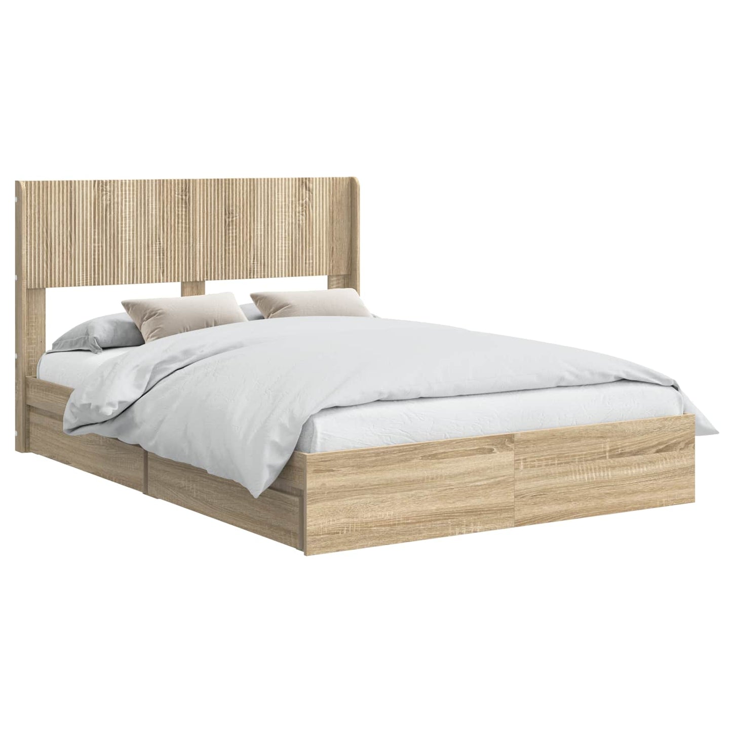 vidaXL Καλάθι με αποθήκη και κεφαλάρι Sonoma Δρυς 160 x 200 cm
