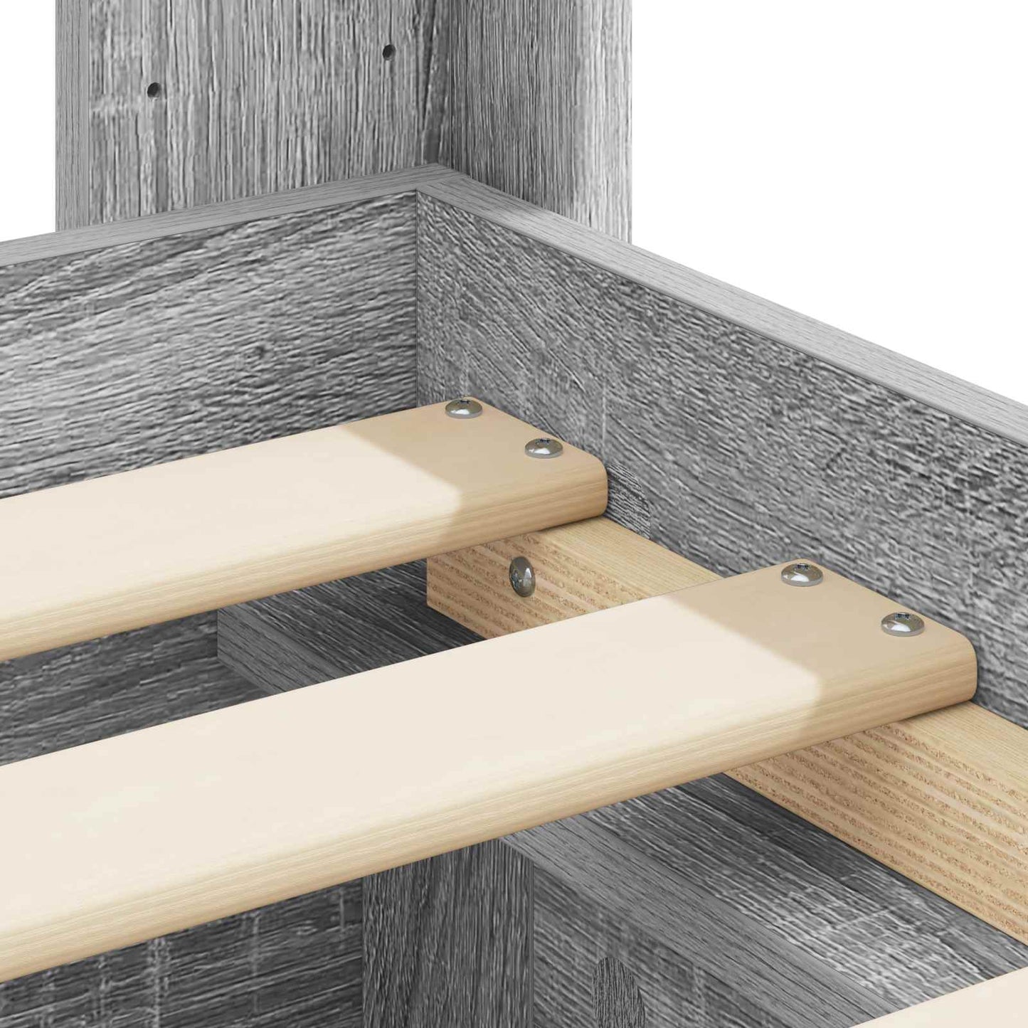 vidaXL Καλάθι με αποθήκη και κεφαλάρι Γκρι Sonoma 160 x 200 cm