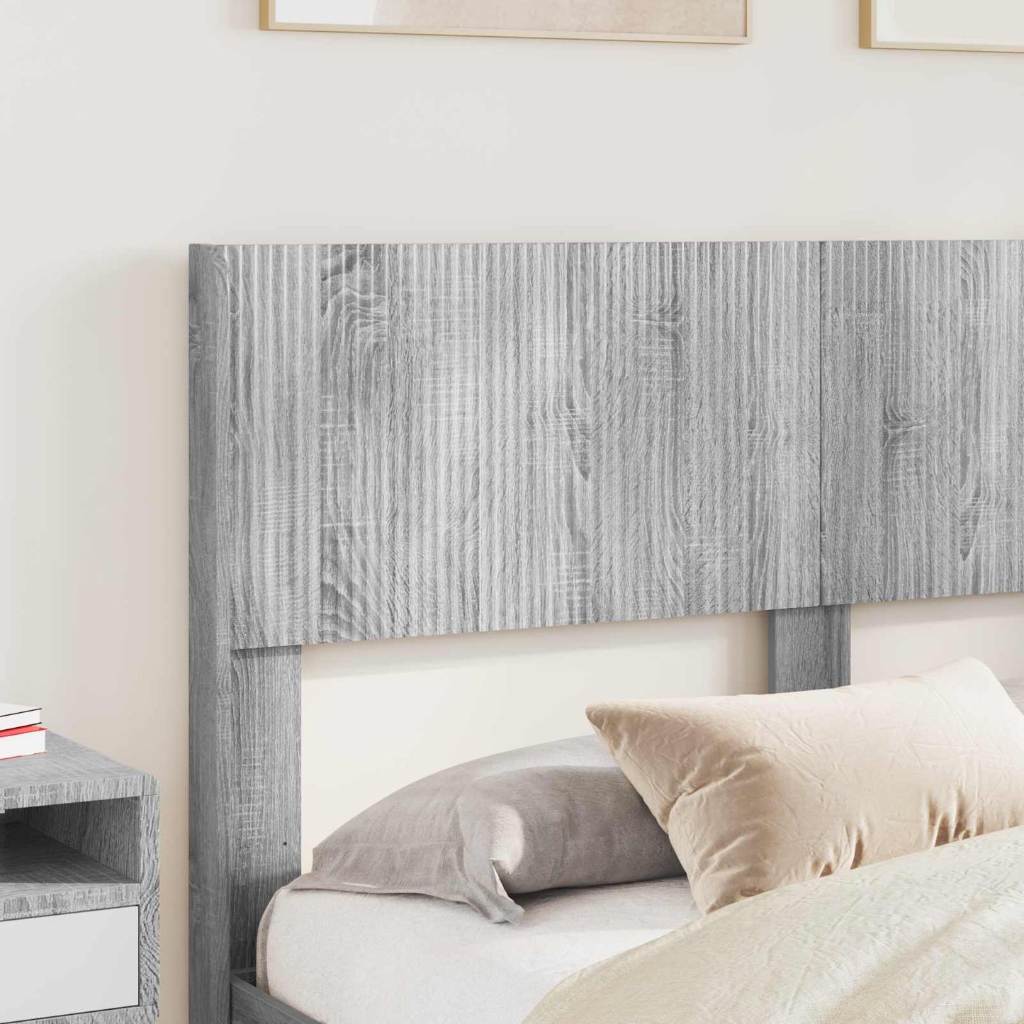 vidaXL Καλάθι με αποθήκη και κεφαλάρι Γκρι Sonoma 150 x 200 cm