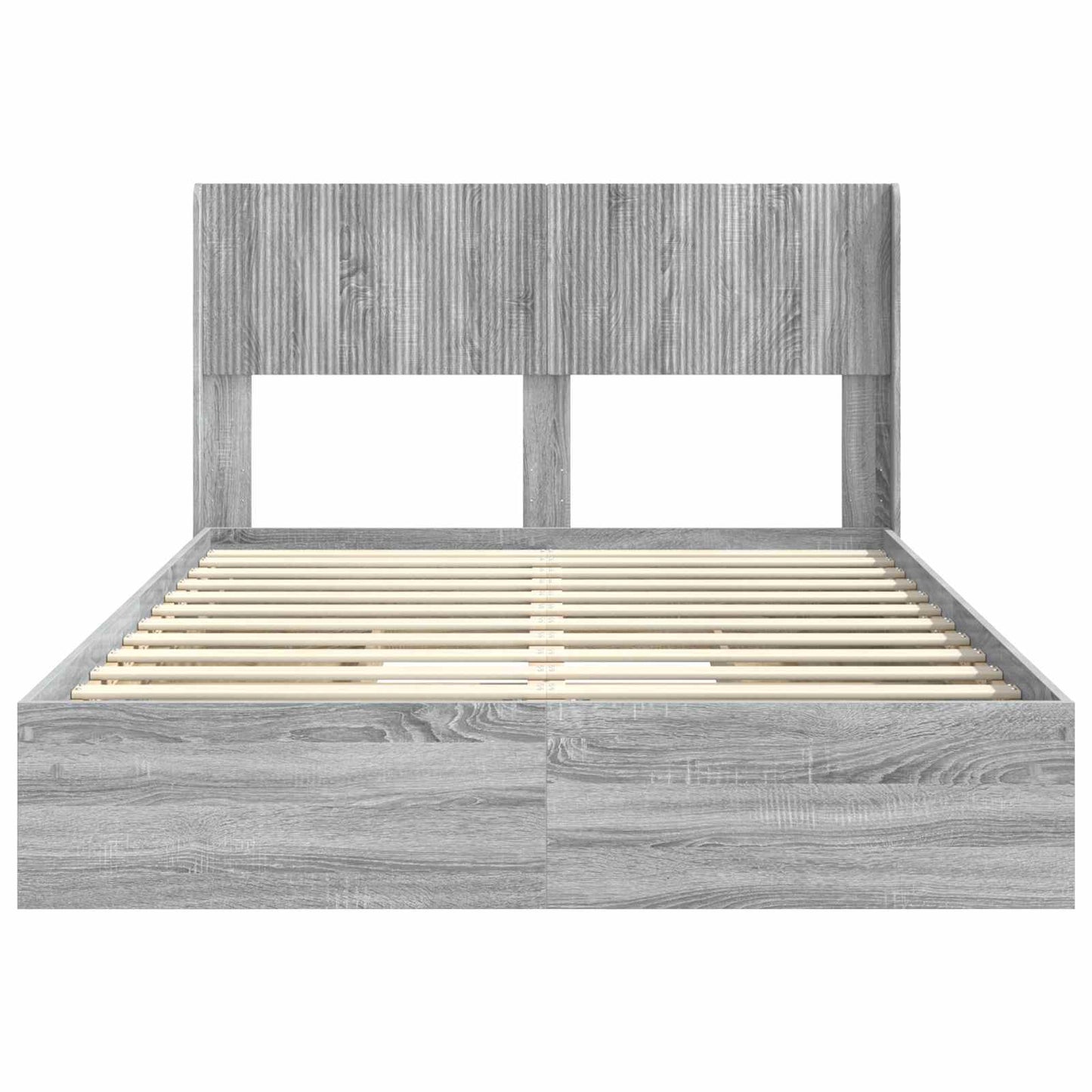 vidaXL Καλάθι με αποθήκη και κεφαλάρι Γκρι Sonoma 150 x 200 cm