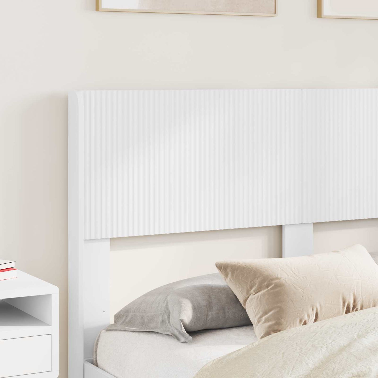 vidaXL Καλάθι με αποθήκη και κεφαλάρι Λευκό 140 x 200 cm