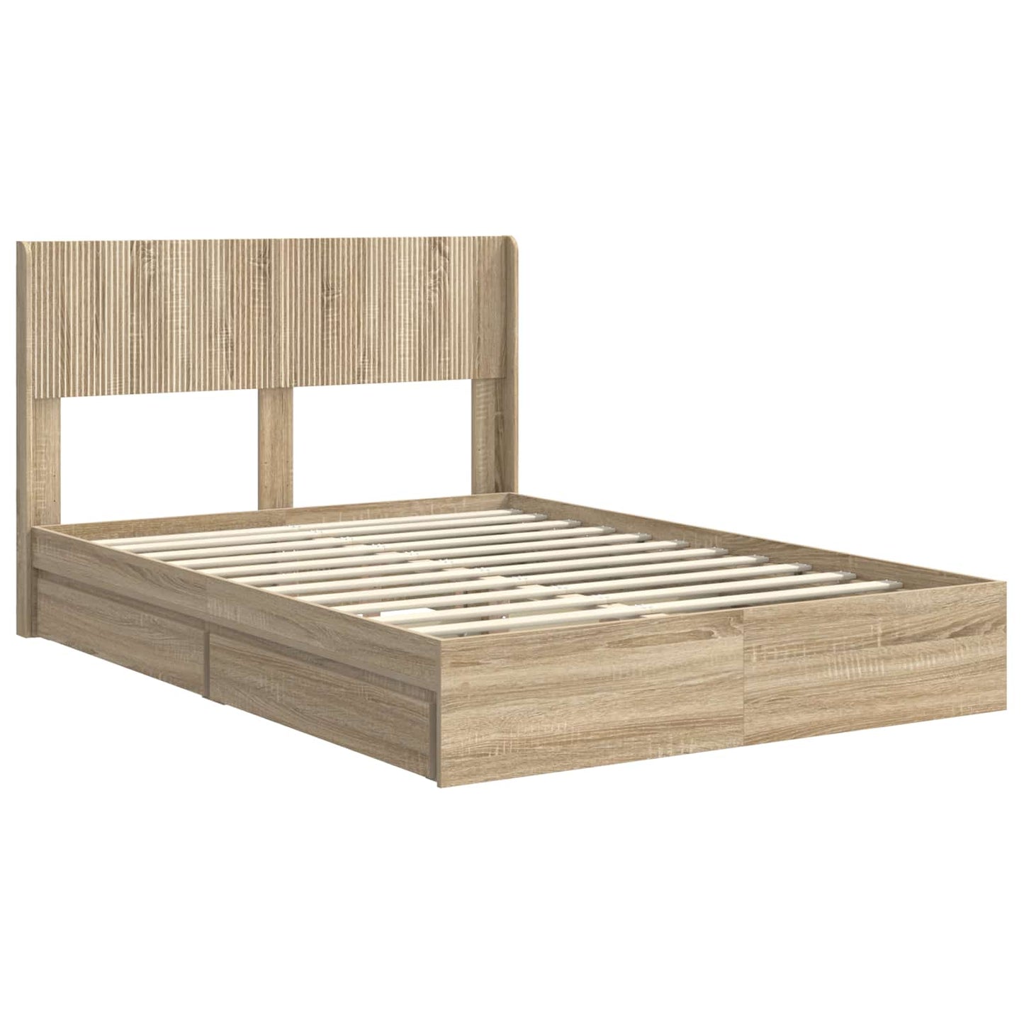 vidaXL Καλάθι με αποθήκη και κεφαλάρι Sonoma Δρυς 140 x 200 cm