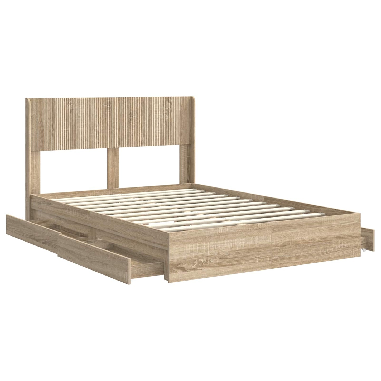 vidaXL Καλάθι με αποθήκη και κεφαλάρι Sonoma Δρυς 135 x 190 cm