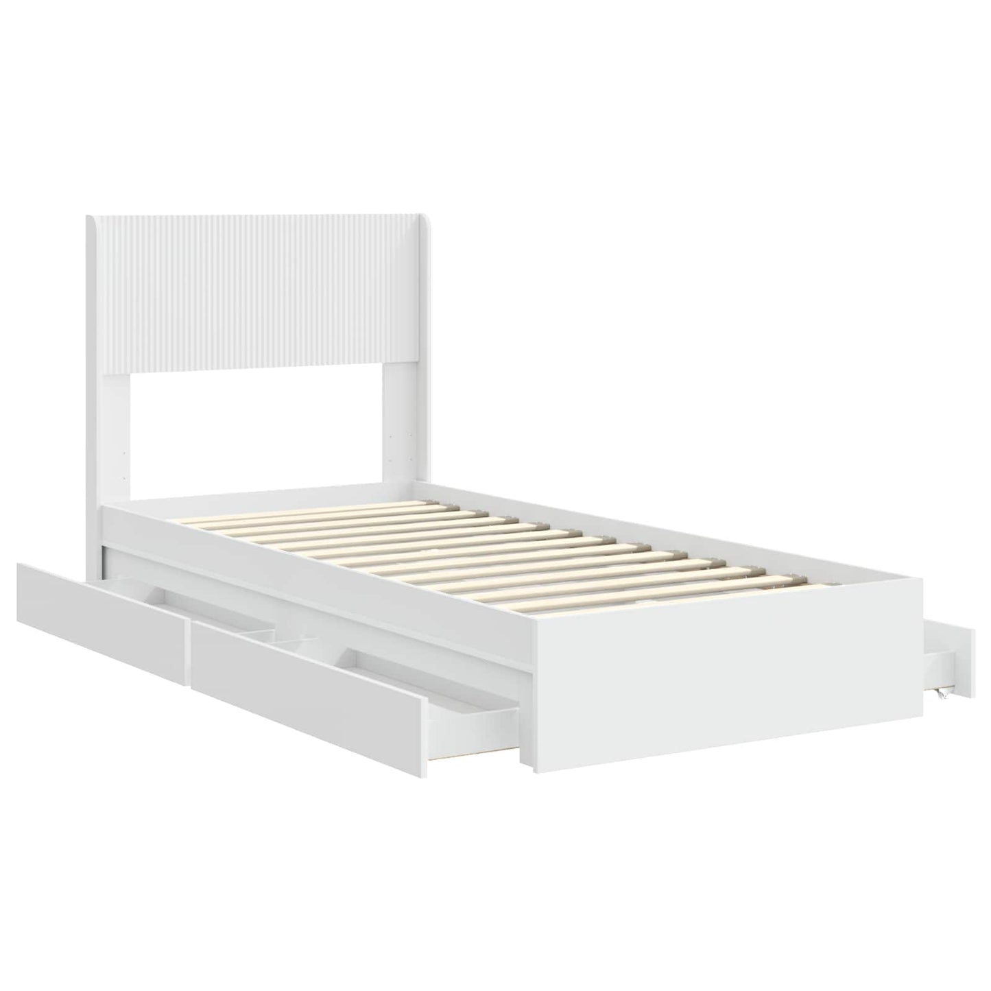 vidaXL Καλάθι με αποθήκη και κεφαλάρι Λευκό 90 x 200 cm