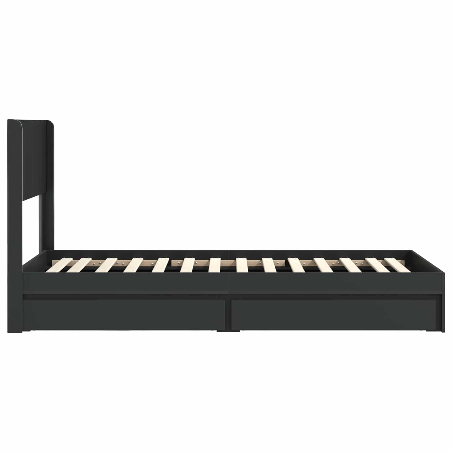 vidaXL Καλάθι με αποθήκη και κεφαλάρι Μαύρο 90 x 190 cm