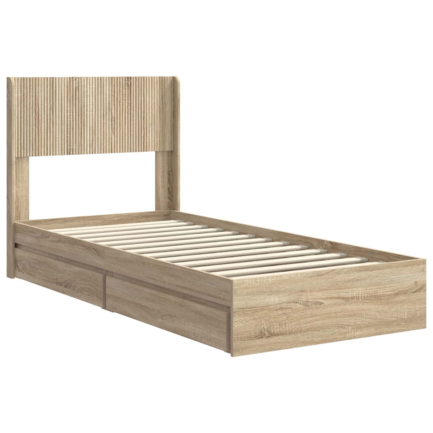 vidaXL Καλάθι με αποθήκη και κεφαλάρι Sonoma Δρυς 90 x 190 cm
