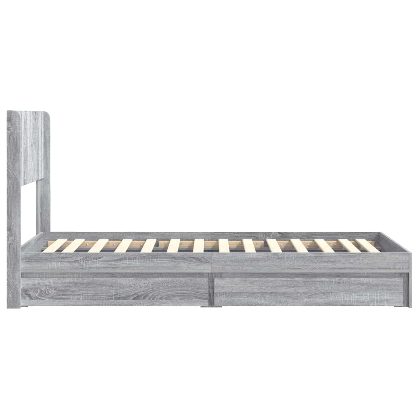 vidaXL Καλάθι με αποθήκη και κεφαλάρι Γκρι Sonoma 90 x 190 cm