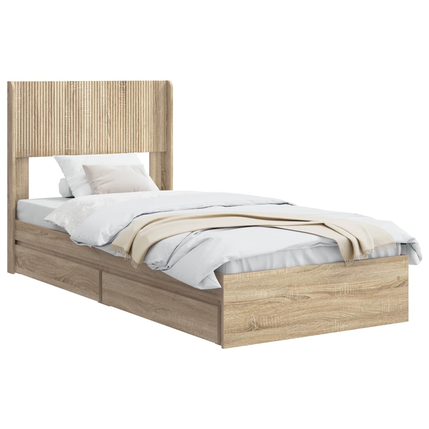 vidaXL Καλάθι με αποθήκη και κεφαλάρι Sonoma Δρυς 75 x 190 cm