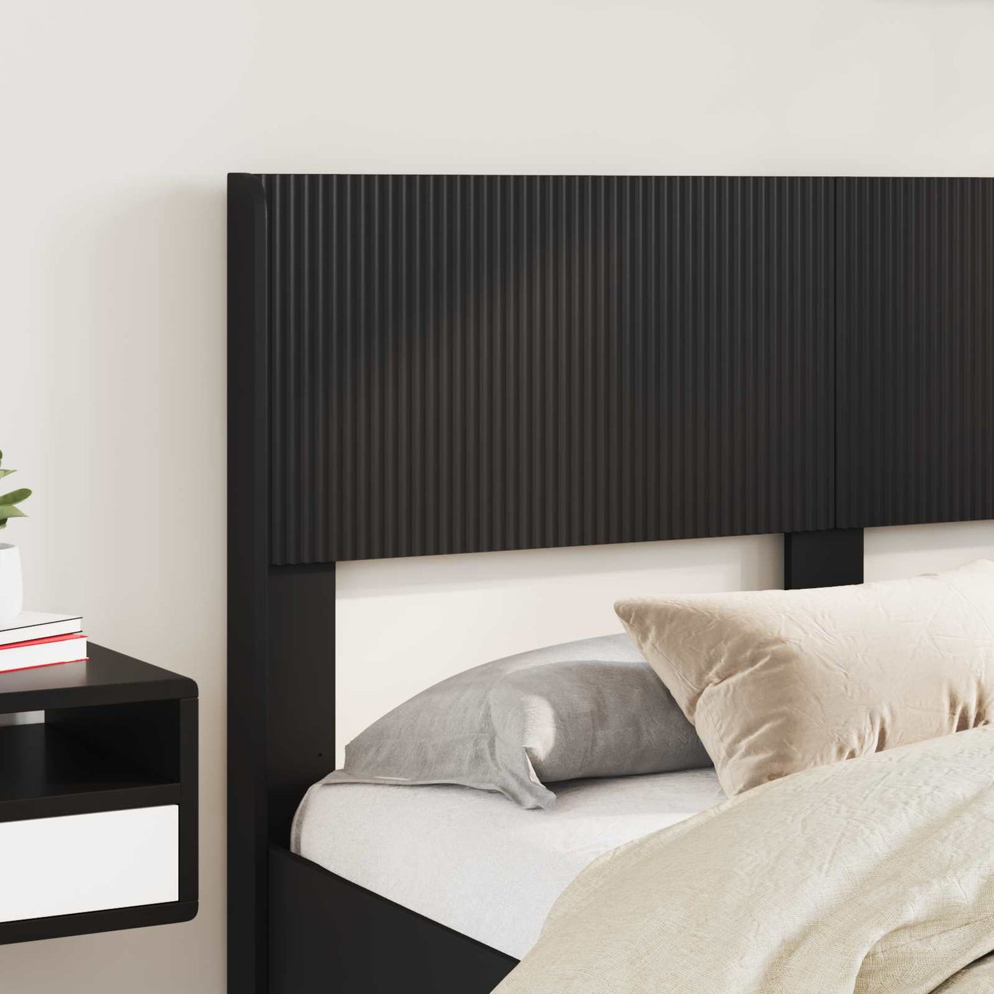 vidaXL Καλάθι με αποθήκη και κεφαλάρι Μαύρο 135 x 190 cm
