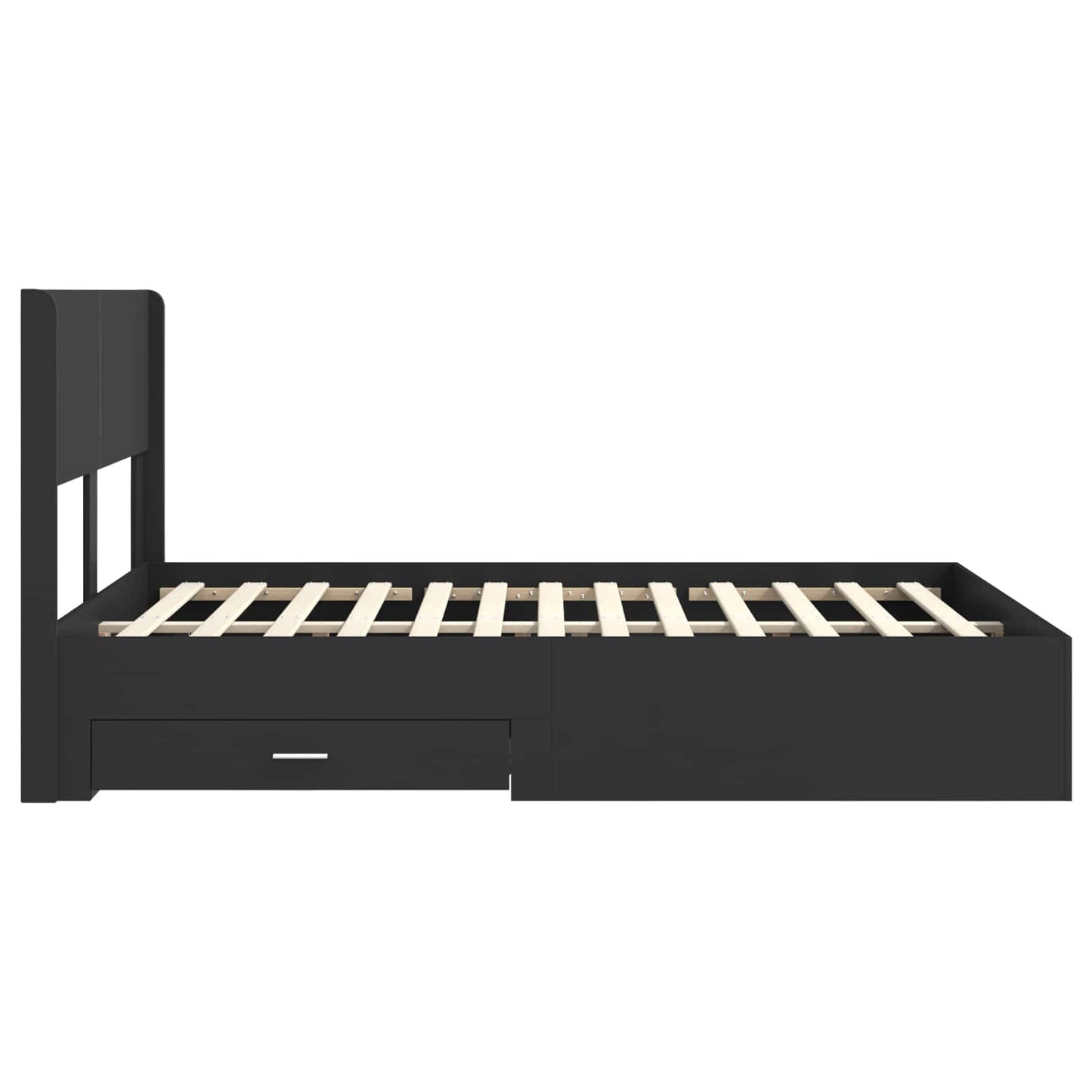 vidaXL Καλάθι με αποθήκη και κεφαλάρι Μαύρο 135 x 190 cm
