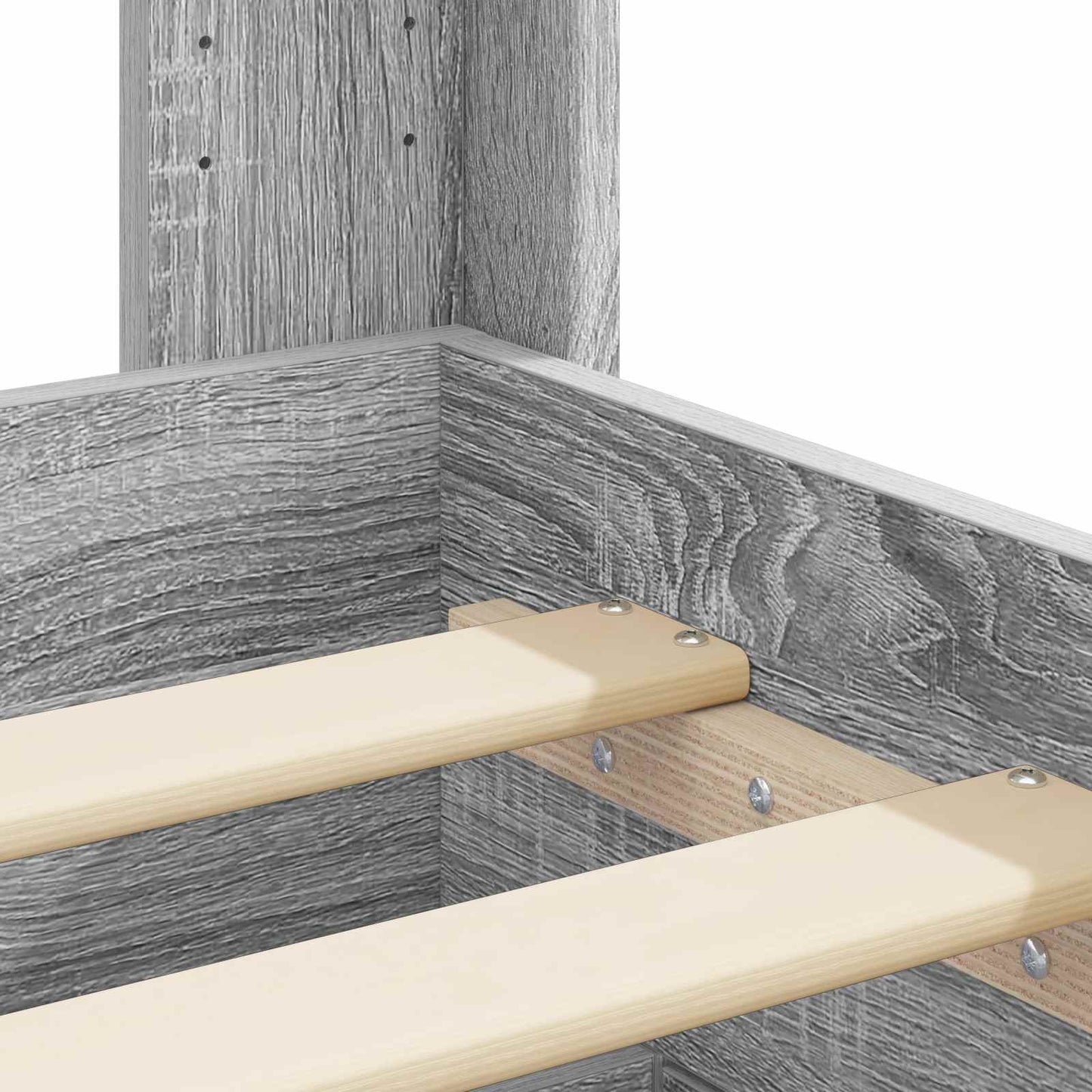 vidaXL Καλάθι με αποθήκη και κεφαλάρι Γκρι Sonoma 90 x 200 cm
