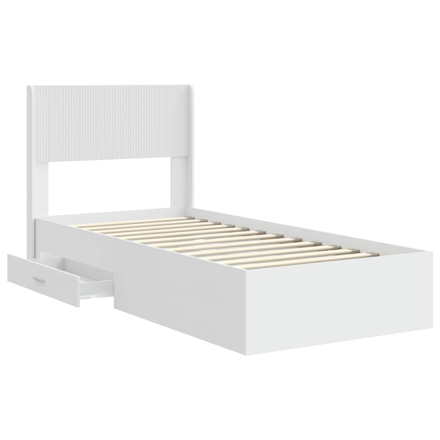 vidaXL Καλάθι με αποθήκη και κεφαλάρι Λευκό 90 x 190 cm