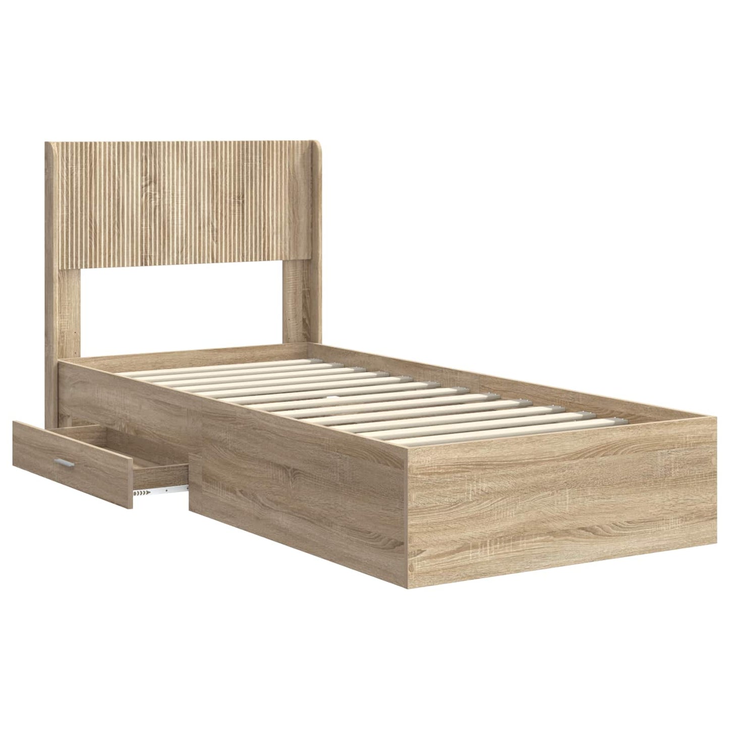 vidaXL Καλάθι με αποθήκη και κεφαλάρι Sonoma Δρυς 90 x 190 cm