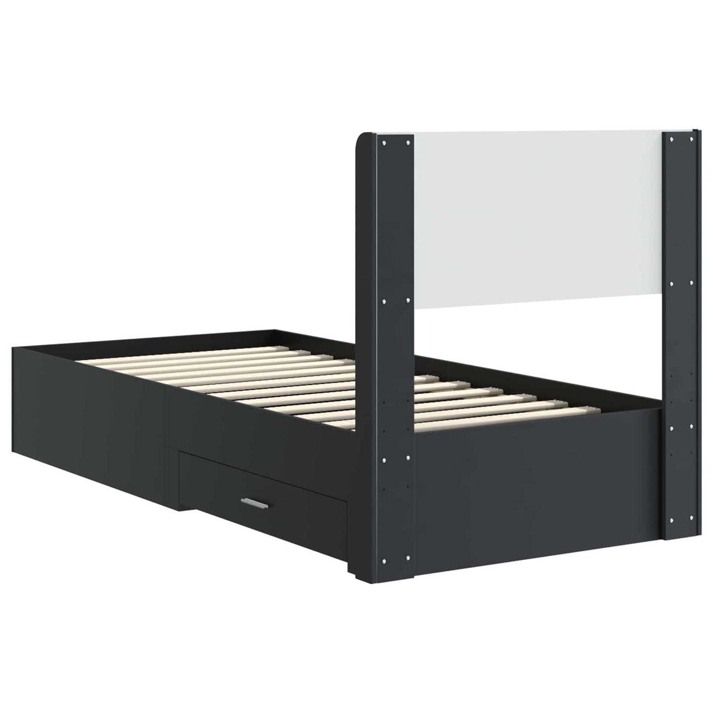 vidaXL Καλάθι με αποθήκη και κεφαλάρι Μαύρο 75 x 190 cm