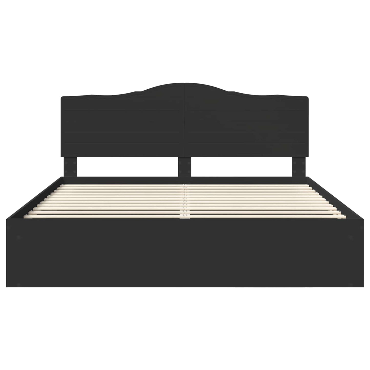 vidaXL Σκελετός Κρεβατιού Μαύρο 180 x 200 cm Στερεά ξυλεία πεύκου