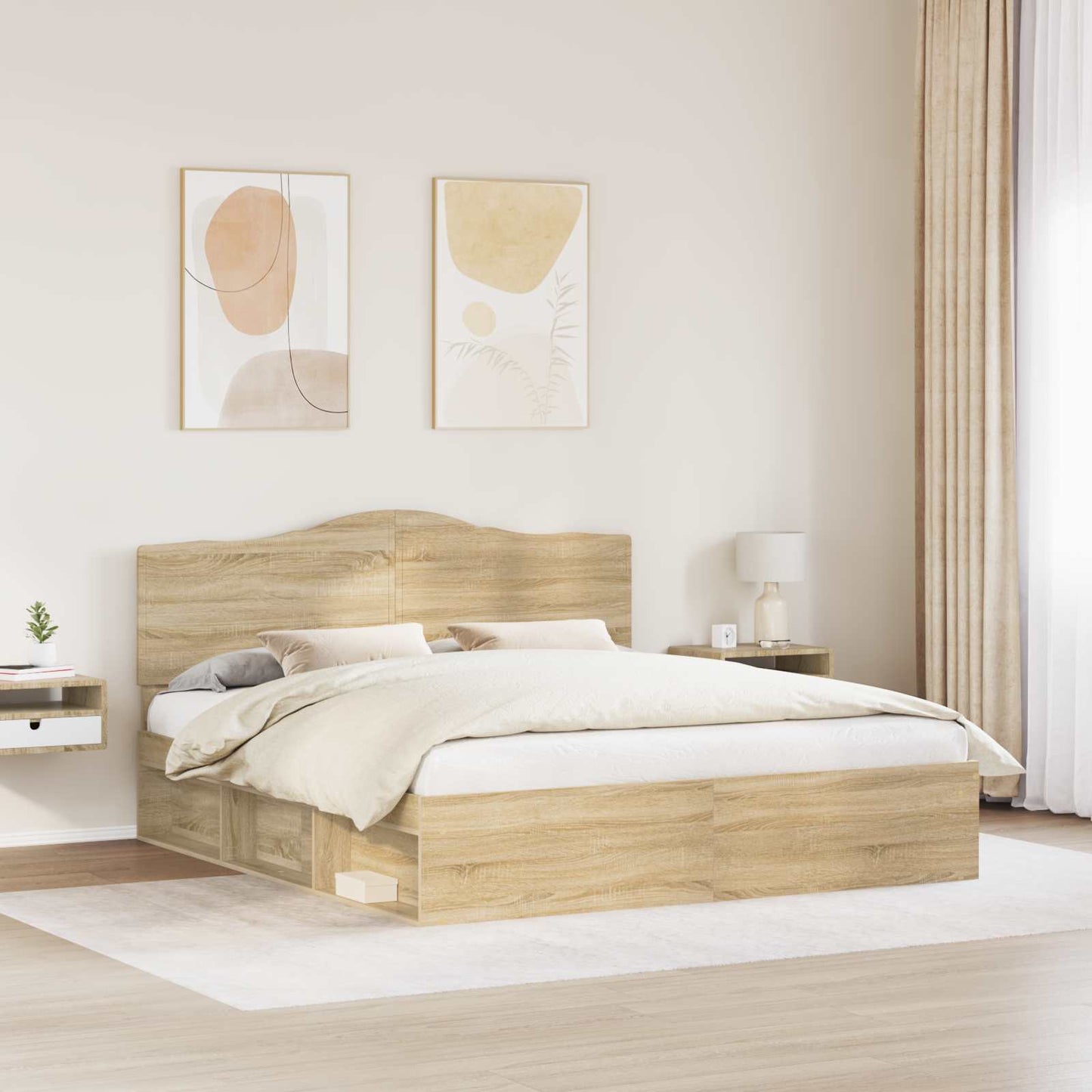 vidaXL Σκελετός Κρεβατιού Σονόμα 180 x 200 cm Στερεά ξυλεία πεύκου