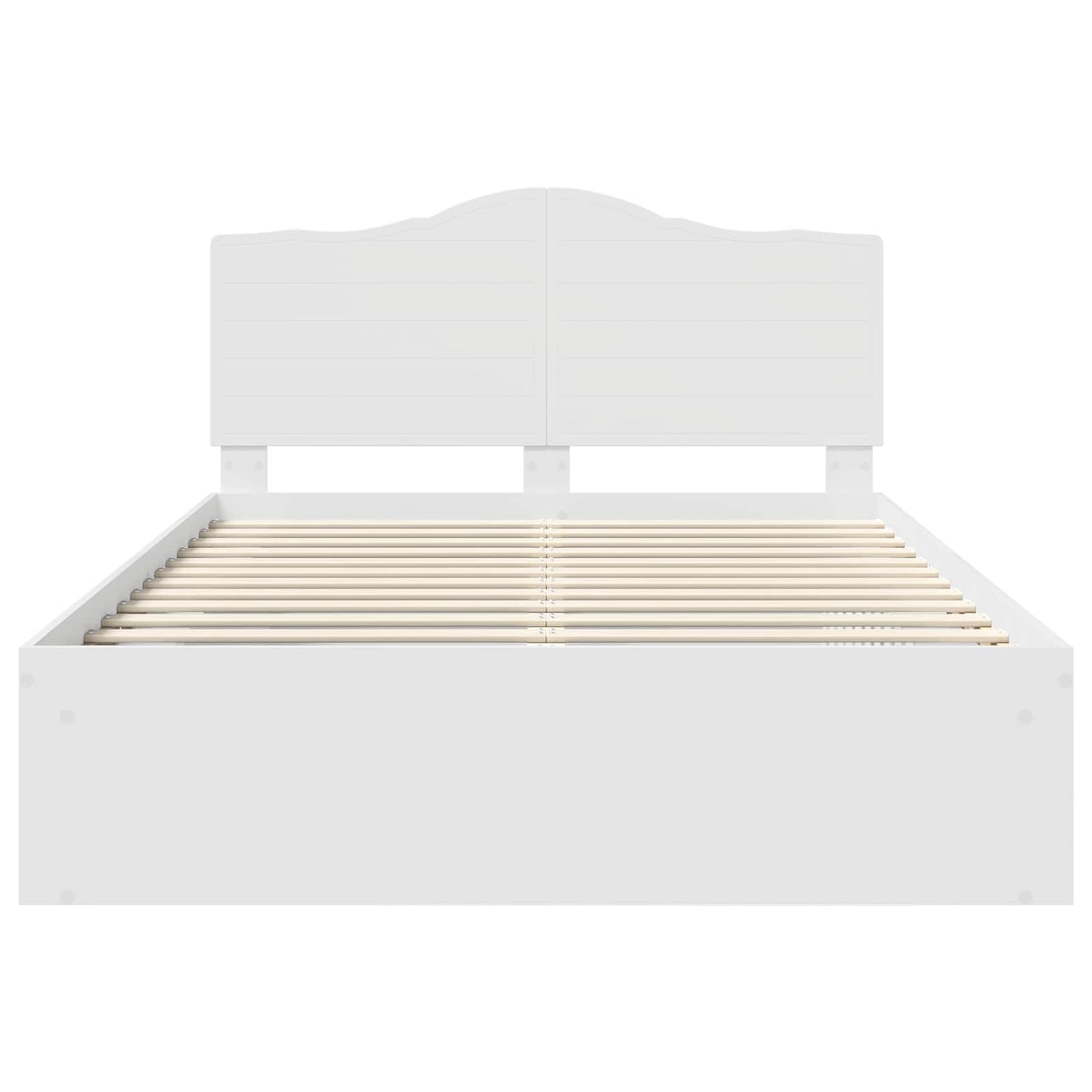 vidaXL Σκελετός Κρεβατιού Λευκό 150 x 200 cm Στερεά ξυλεία πεύκου