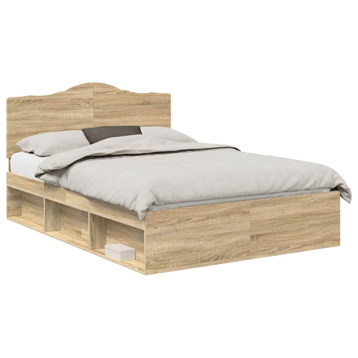 vidaXL Σκελετός Κρεβατιού Σονόμα 140 x 200 cm Στερεά ξυλεία πεύκου