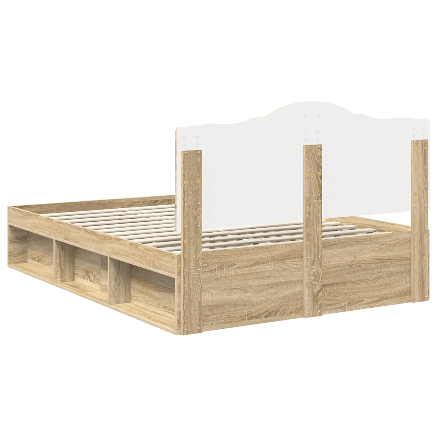 vidaXL Σκελετός Κρεβατιού Σονόμα 140 x 190 cm Στερεά ξυλεία πεύκου