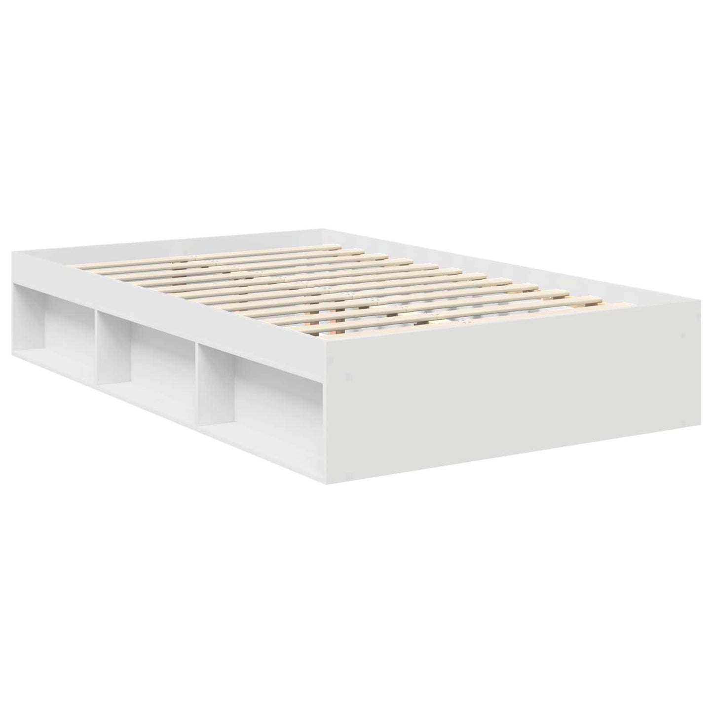 vidaXL Σκελετός Κρεβατιού Λευκό 120 x 190 cm Στερεά ξυλεία πεύκου