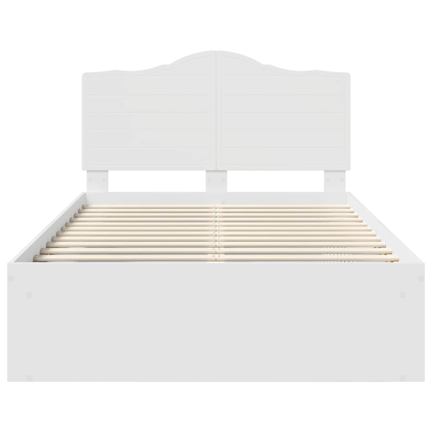 vidaXL Σκελετός Κρεβατιού Λευκό 120 x 190 cm Στερεά ξυλεία πεύκου