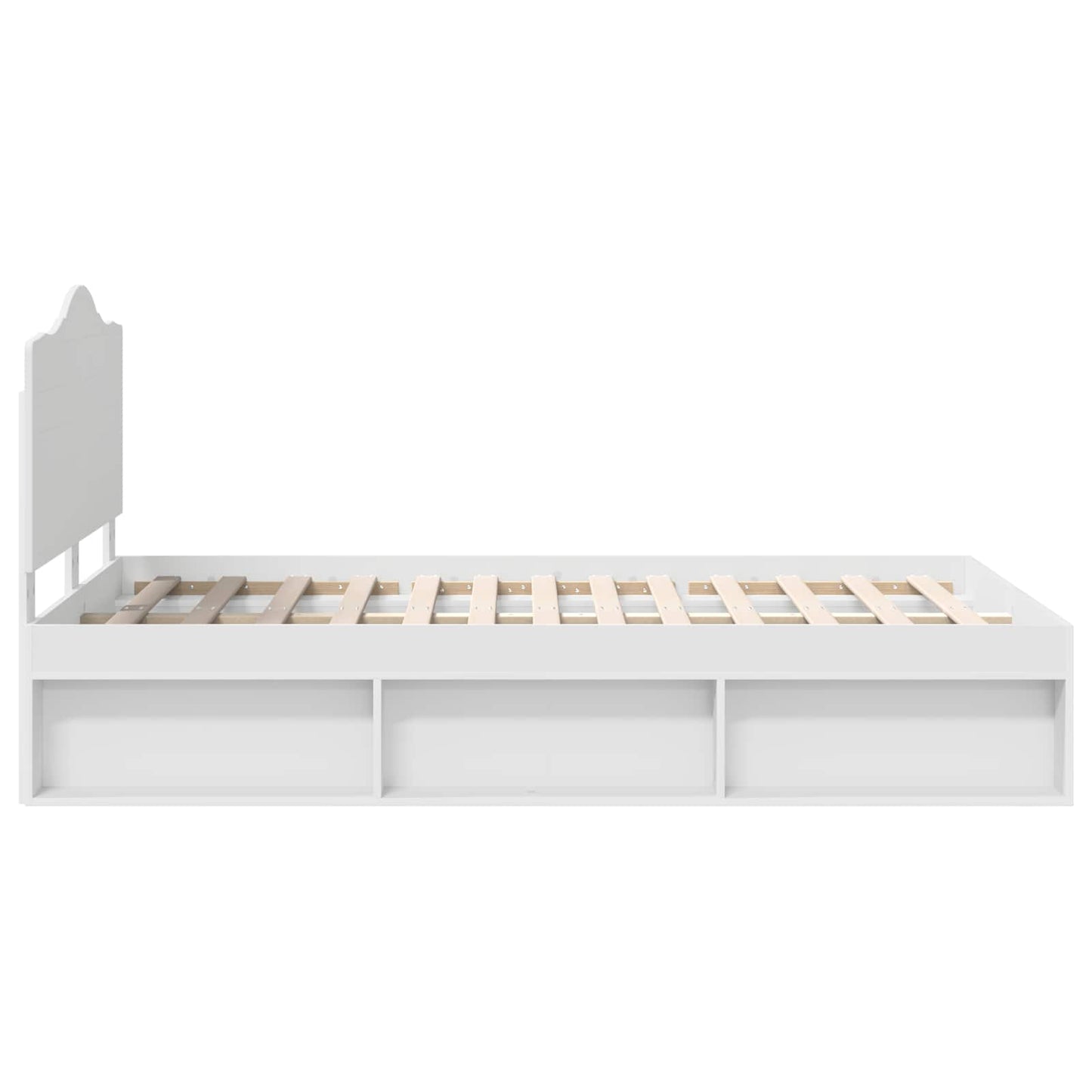 vidaXL Σκελετός Κρεβατιού Λευκό 120 x 190 cm Στερεά ξυλεία πεύκου