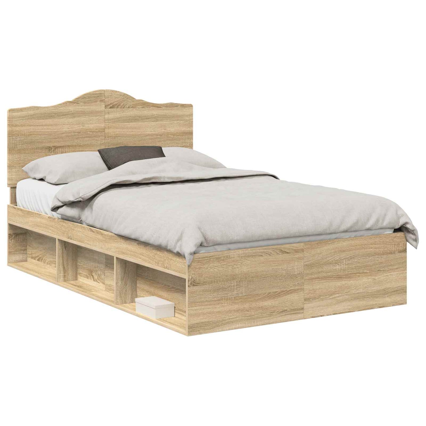 vidaXL Σκελετός Κρεβατιού Σονόμα 120 x 190 cm Στερεά ξυλεία πεύκου