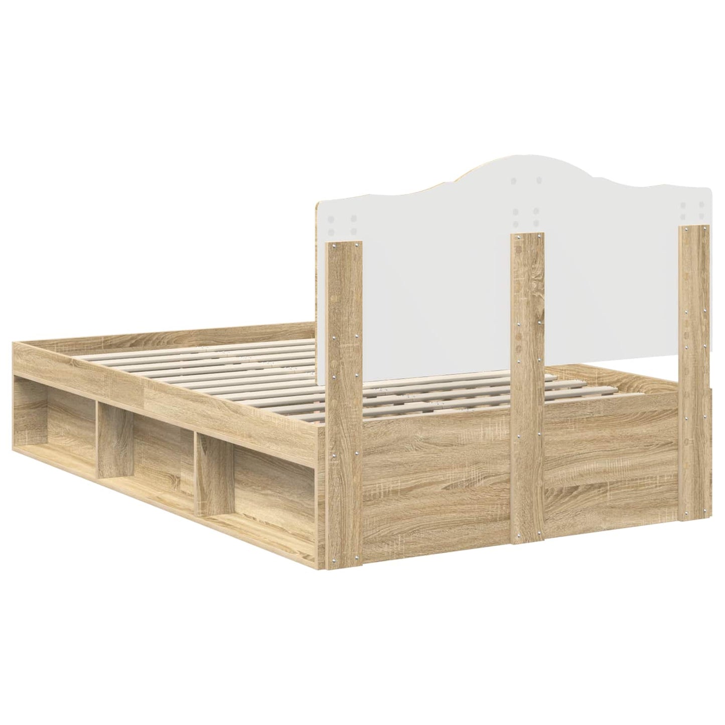 vidaXL Σκελετός Κρεβατιού Σονόμα 120 x 190 cm Στερεά ξυλεία πεύκου