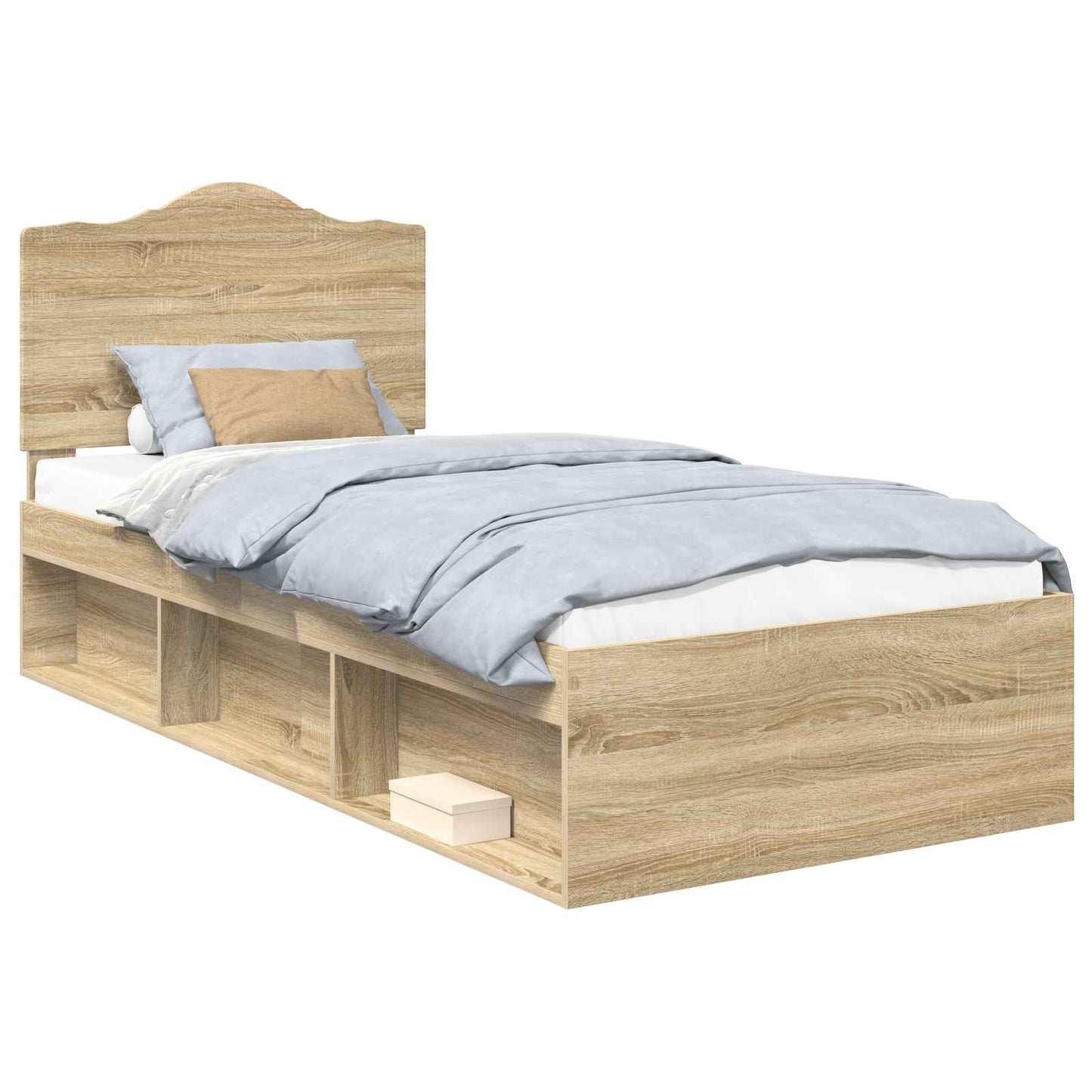 vidaXL Σκελετός Κρεβατιού Σονόμα 90 x 190 cm Στερεά ξυλεία πεύκου