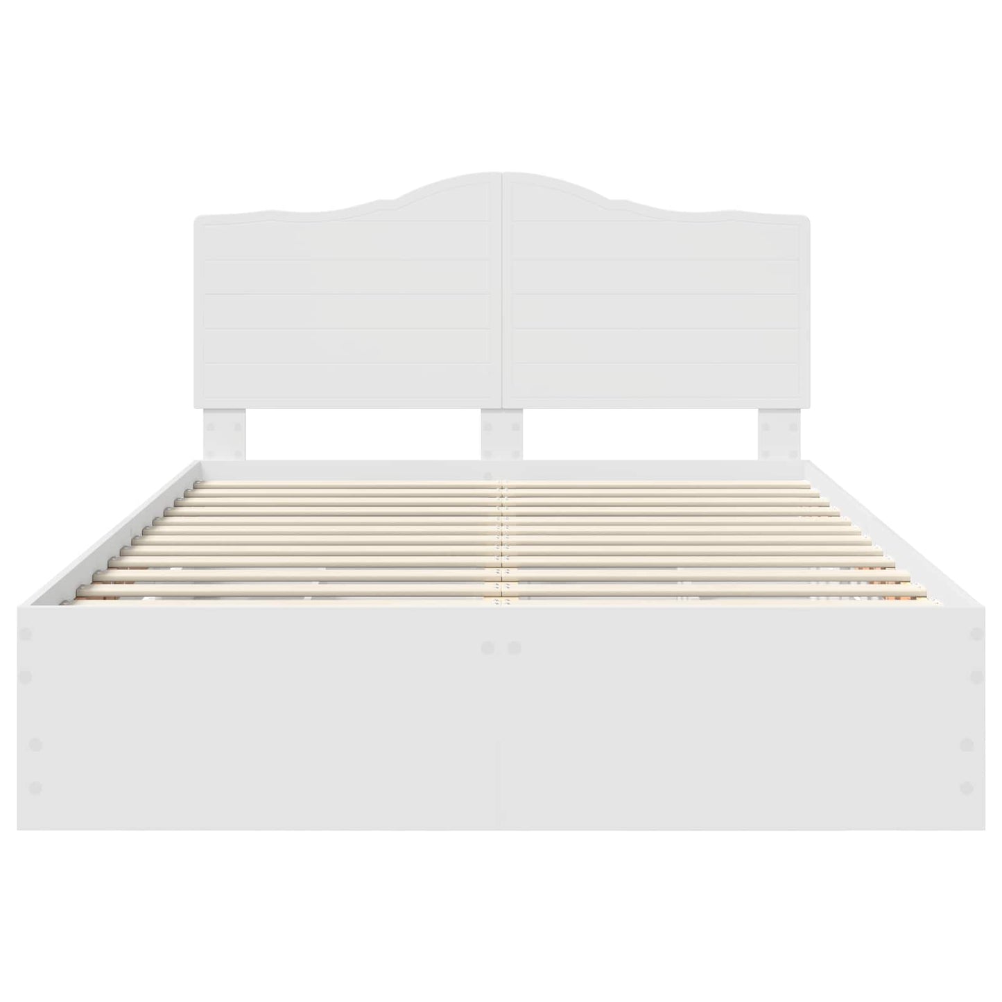 vidaXL Σκελετός Κρεβατιού Λευκό 160 x 200 cm Μηχανήματος Ξύλο