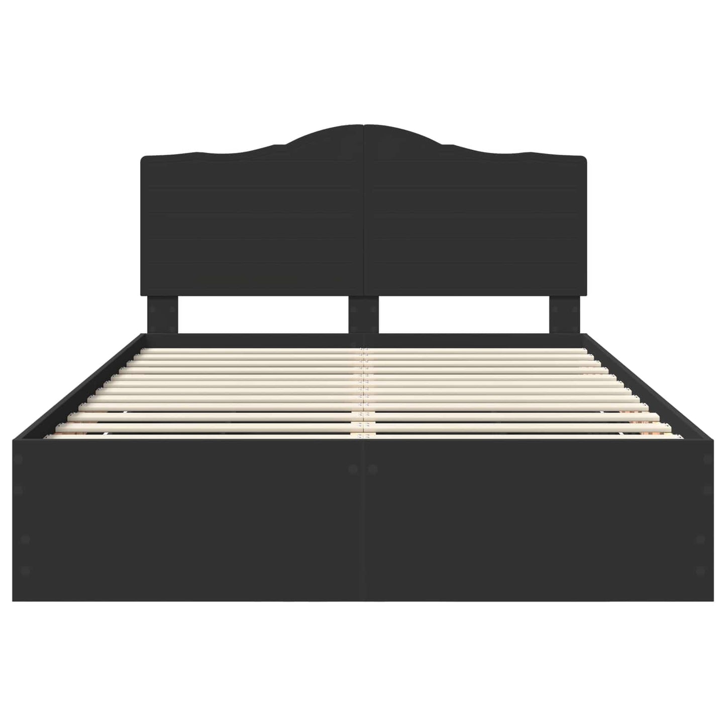vidaXL Σκελετός Κρεβατιού Μαύρο 160 x 200 cm Μηχανήματος Ξύλο