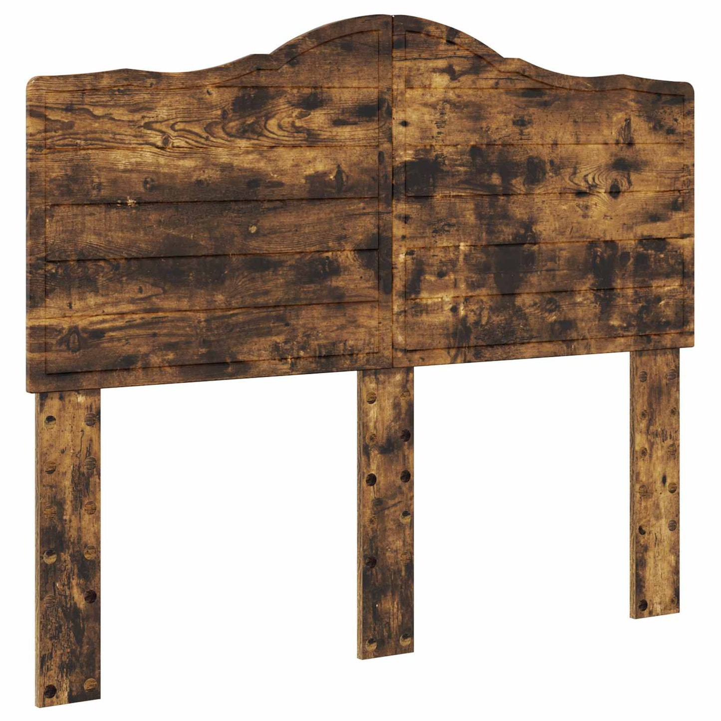 vidaXL Σκελετός Κρεβατιού Καπνιστή Δρυς 135 x 190 cm Μηχανήματος Ξύλο