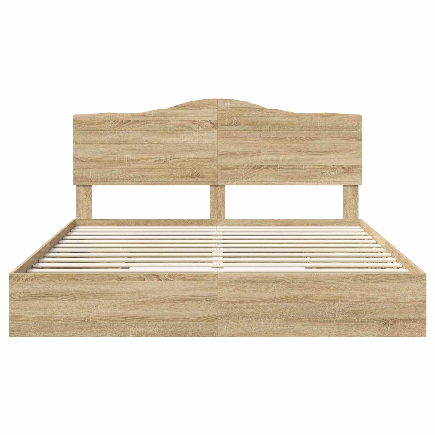 vidaXL Κρεβάτι Αποθήκης Δρύς Sonoma 180 x 200 cm Επεξεργασμένο ξύλο