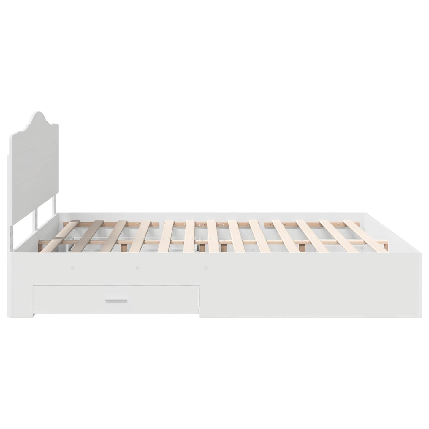 vidaXL Σκελετός Κρεβατιού Λευκό 180 x 200 cm Επεξεργασμένο ξύλο