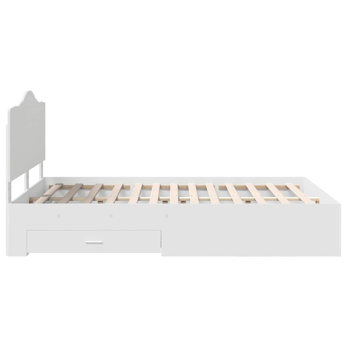 vidaXL Σκελετός Κρεβατιού Λευκό 160 x 200 cm Επεξεργασμένο ξύλο