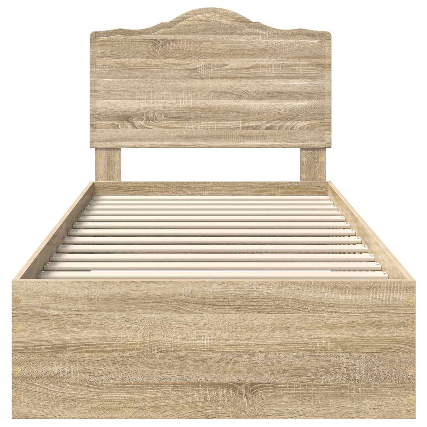 vidaXL Σκελετός Κρεβατιού Δρύς Sonoma 100 x 200 cm Επεξεργασμένο ξύλο