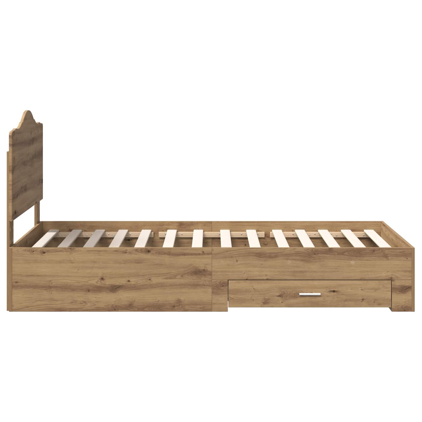 vidaXL Σκελετός Κρεβατιού Artisan Oak 100 x 200 cm Επεξεργασμένο ξύλο