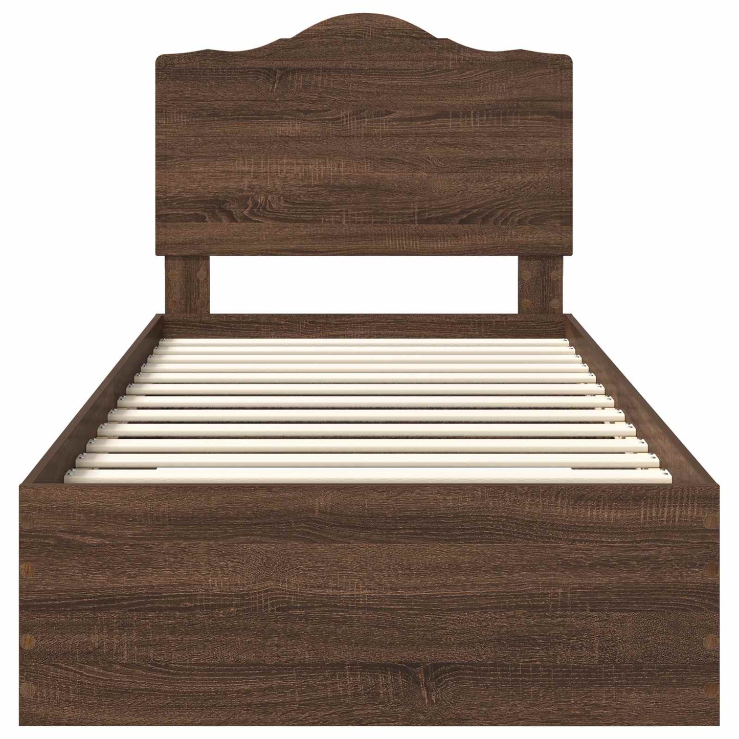 vidaXL Σκελετός Κρεβατιού Καφέ δρυς 70 x 190 cm Επεξεργασμένο ξύλο