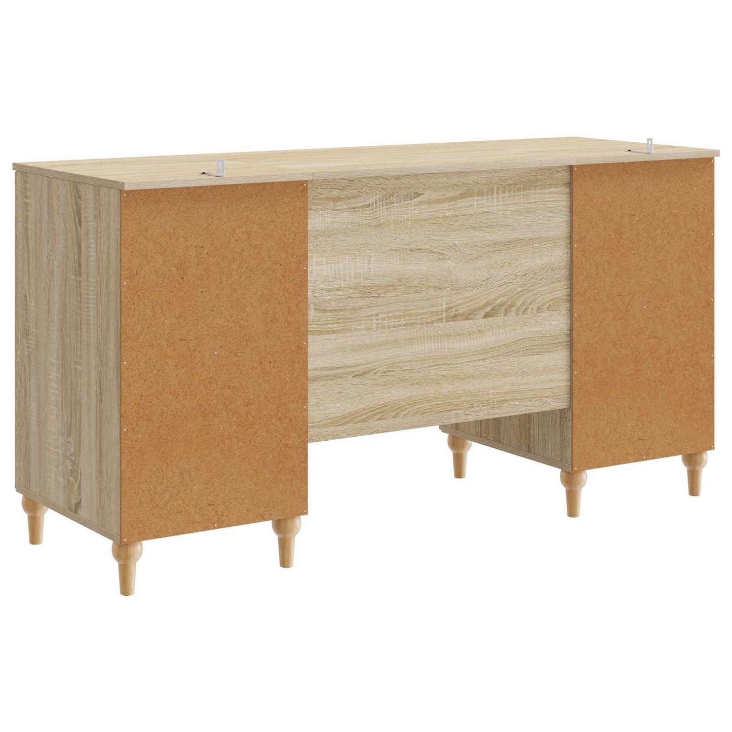 vidaXL Γραφείο με ράφι Sonoma 142,5 x 50 x 75 εκ. Επεξεργασμένο Ξύλο