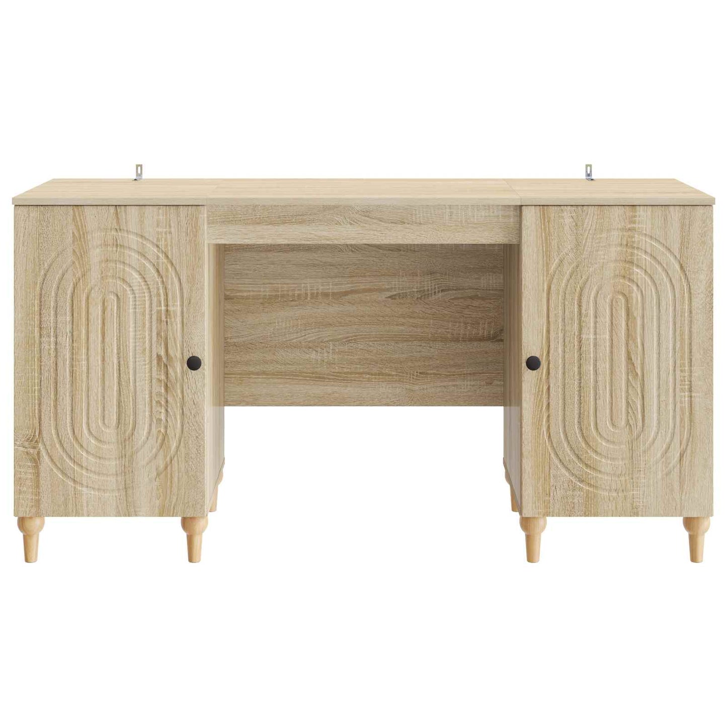 vidaXL Γραφείο με ράφι Sonoma 142,5 x 50 x 75 εκ. Επεξεργασμένο Ξύλο